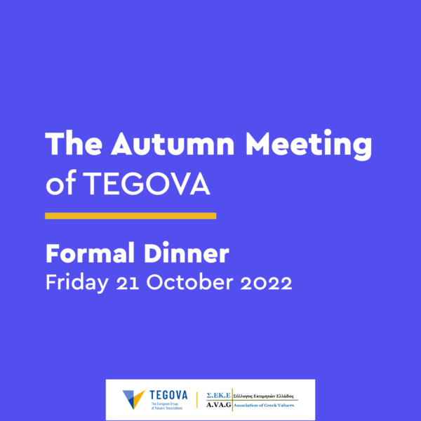 Formal Dinner – Friday 21 October 2022